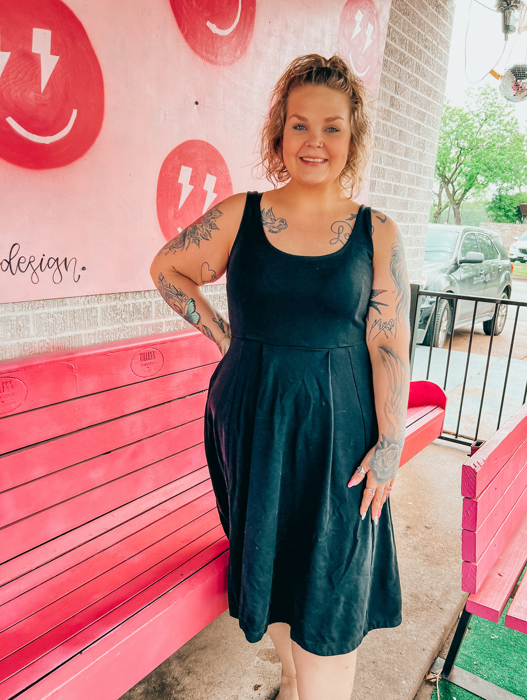 Black City Chic Womens Dress, 2XL