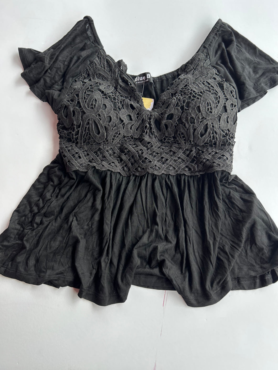 Black Blue B Womens Top, Small