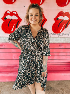 Leopard Lane Bryant Womens Dress, 20W