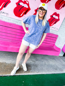French Terry Acidwash Top