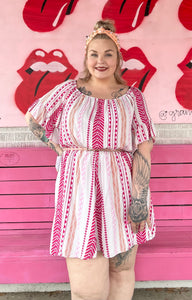 Pink Emory Wonder Womens Dress, 3XL