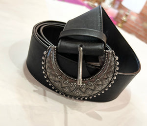 Black Pink Bulldog Belt, 2XL