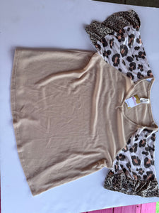 Leopard now in forever Womens Top, 3XL