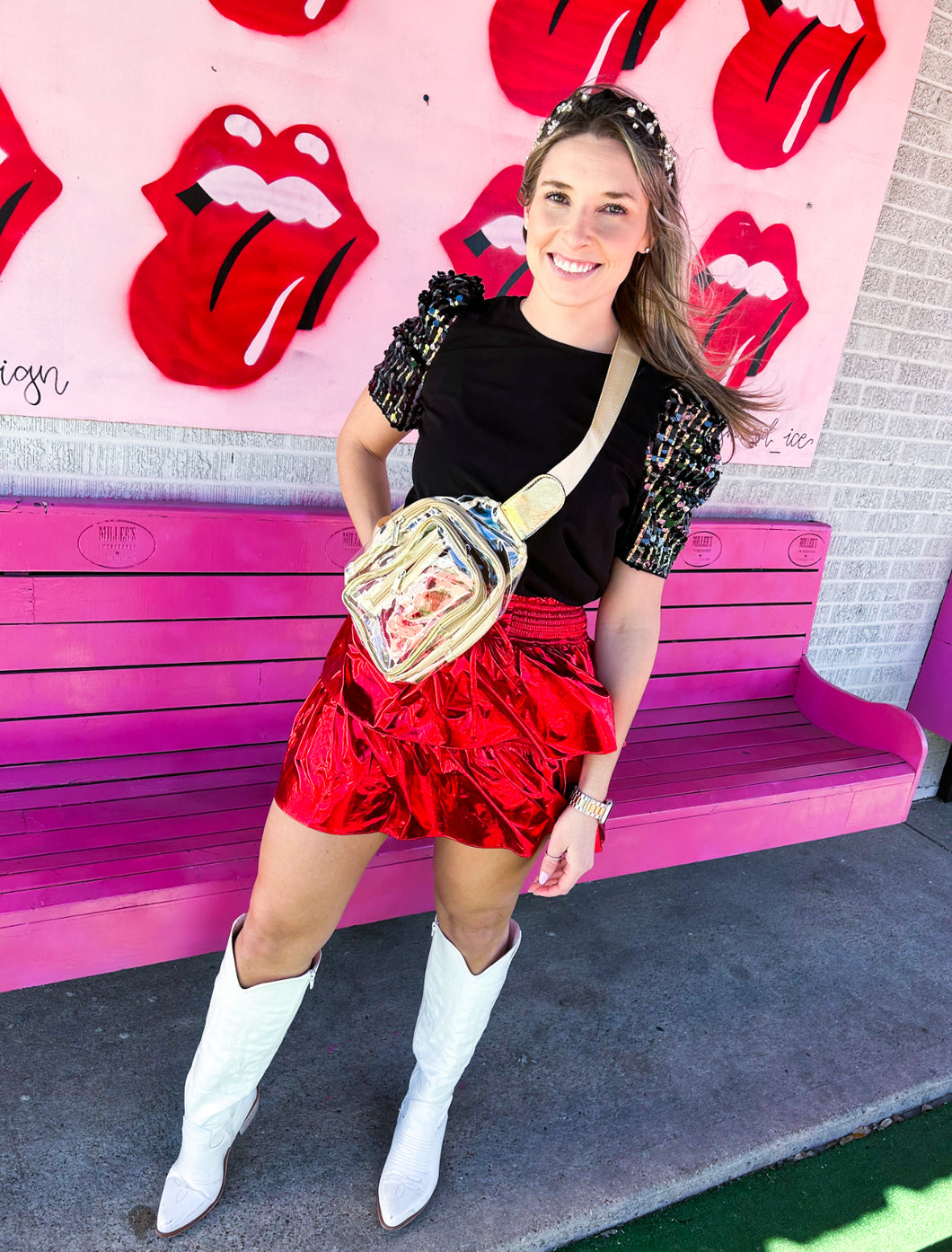 Clear sling bum bag