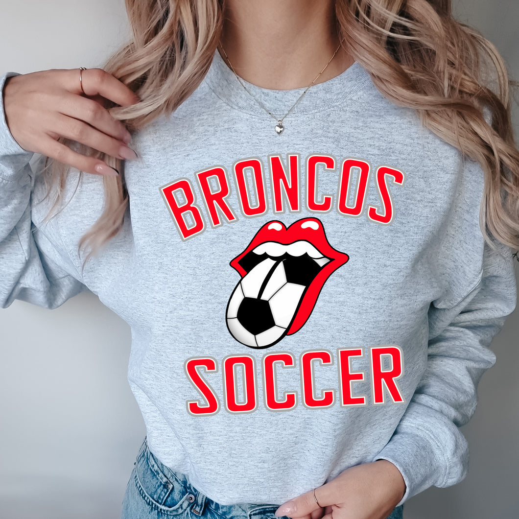Soccer Tongue Mascot Crewneck