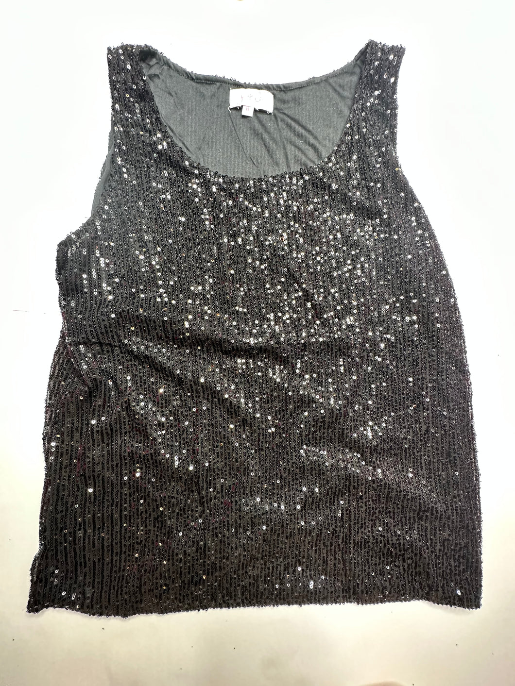 Black Sequin Jess Lea Womens Top, XL