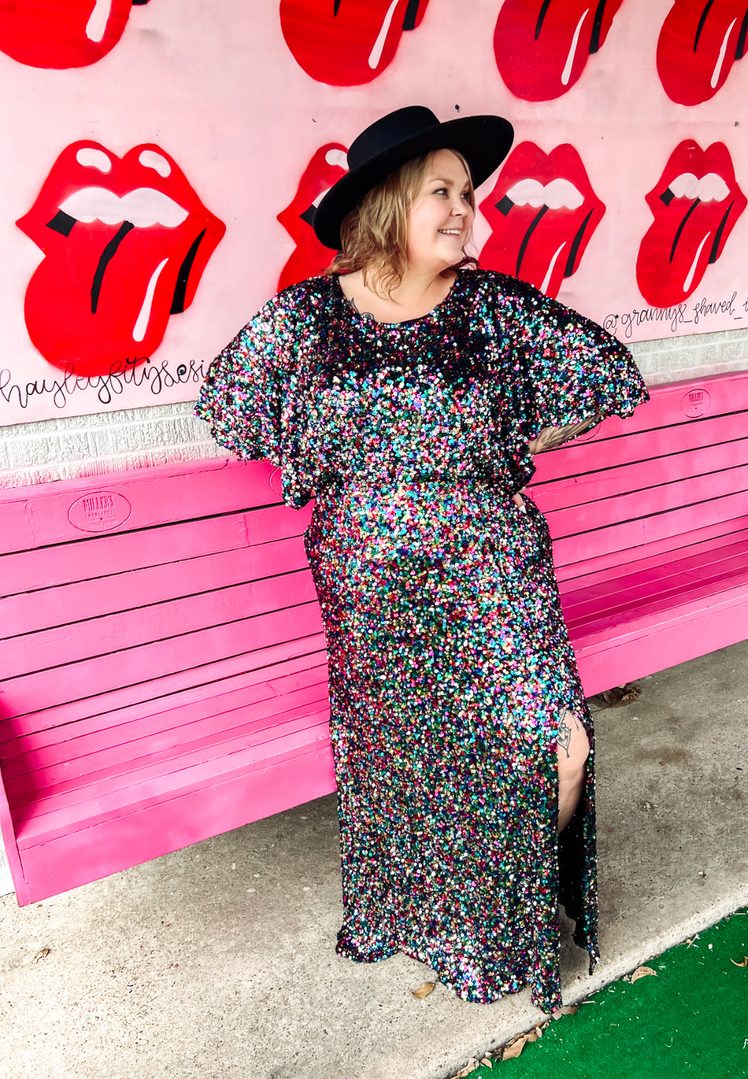 Multi-Color Sequin Maxi Dress