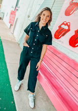 Load image into Gallery viewer, Denim cargo jumpsuit
