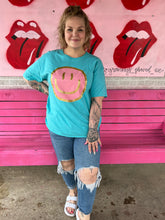 Load image into Gallery viewer, Teal Sweet Claire Womens Graphic Tee, L/XL
