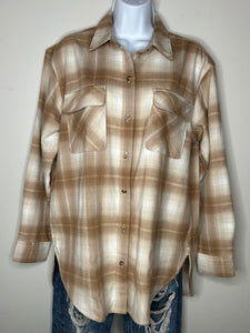 Plaid Abercrombie & Fitch Womens Shacket, Small