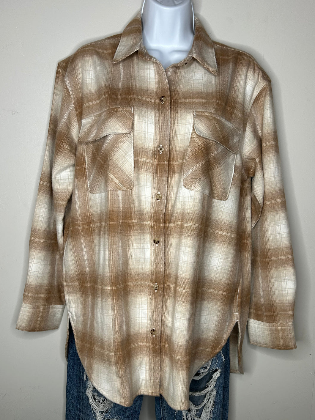 Plaid Abercrombie & Fitch Womens Shacket, Small