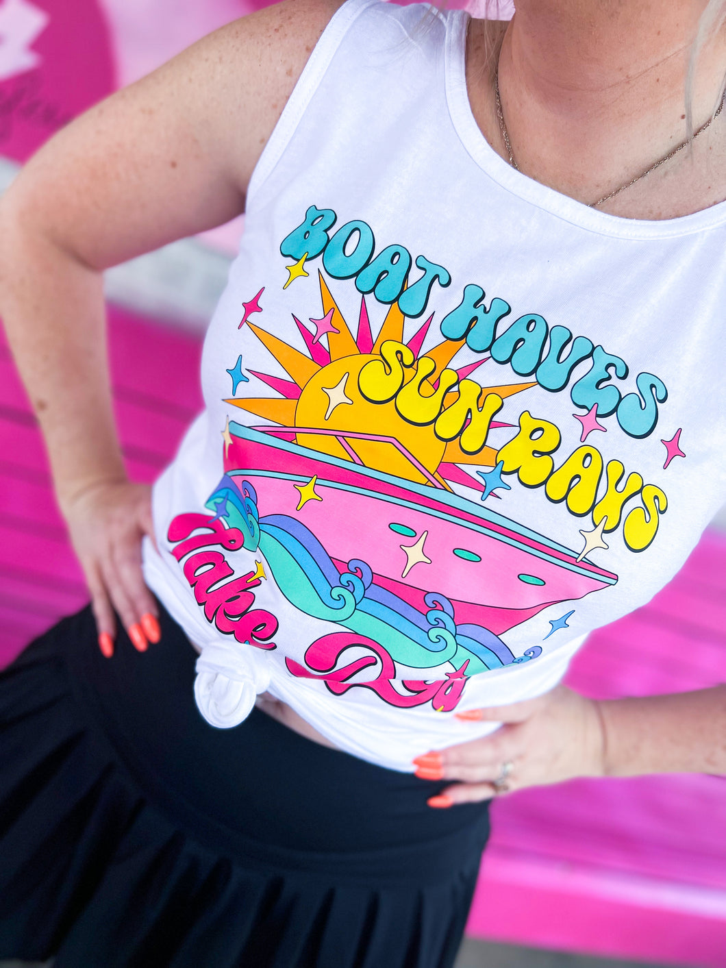 Boat waves Lake Days Tank