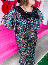 Load image into Gallery viewer, Multi-Color Sequin Maxi Dress
