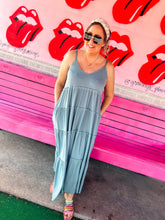 Load image into Gallery viewer, Maxi ruffle cami dress

