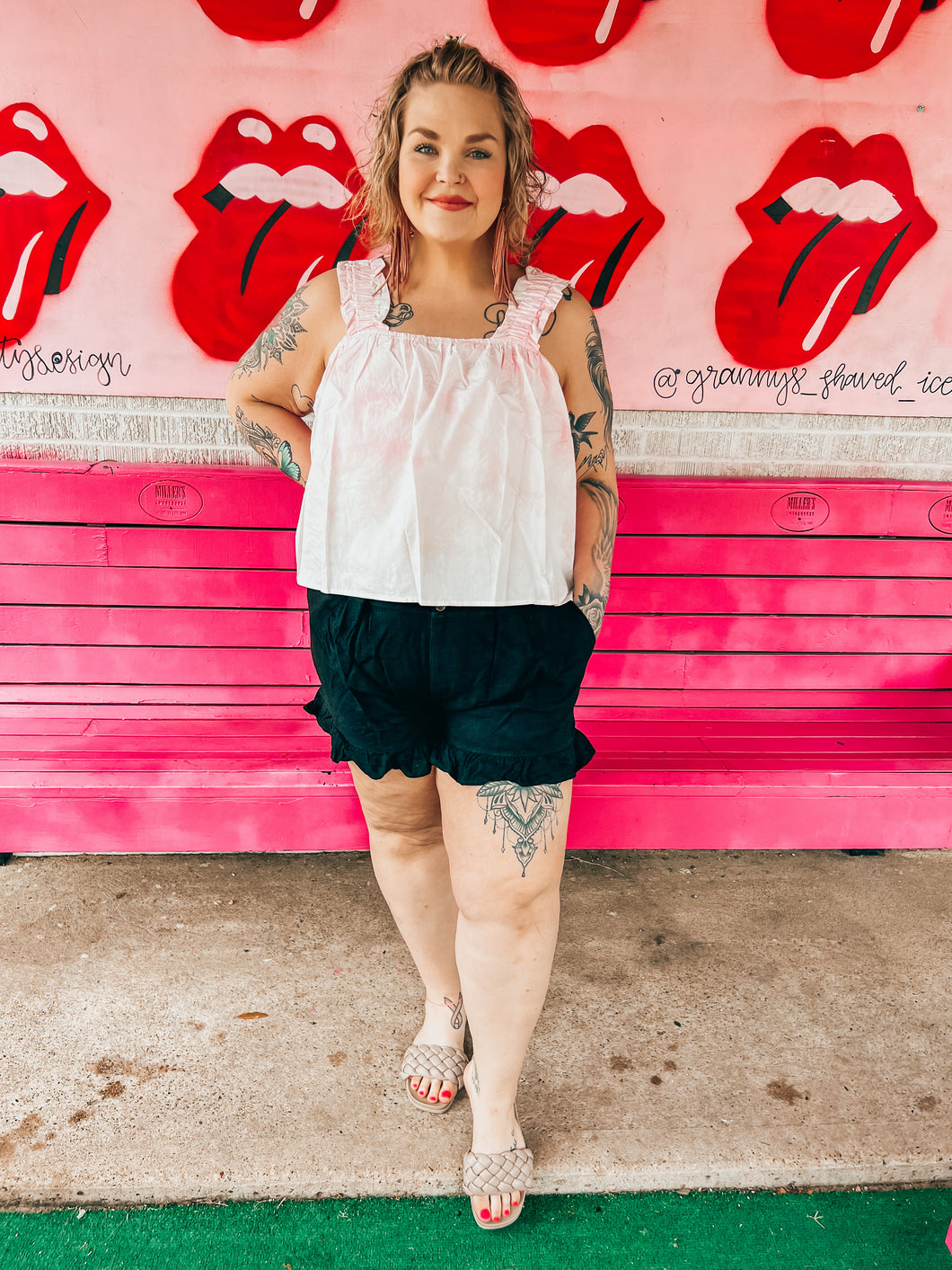 Linen shorts