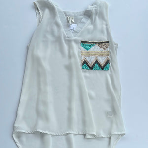 White Pink Owl Womens Tanks, Small