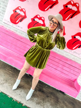 Load image into Gallery viewer, Green Pink Bulldog Womens Dress, Small
