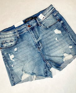Judy Blue Hi-Rise destroyed shorts 150074