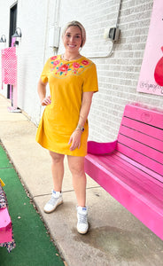 Mustard Umgee Womens Dress, large