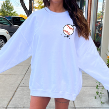 Load image into Gallery viewer, Somebody’s loud baseball mom Crewneck
