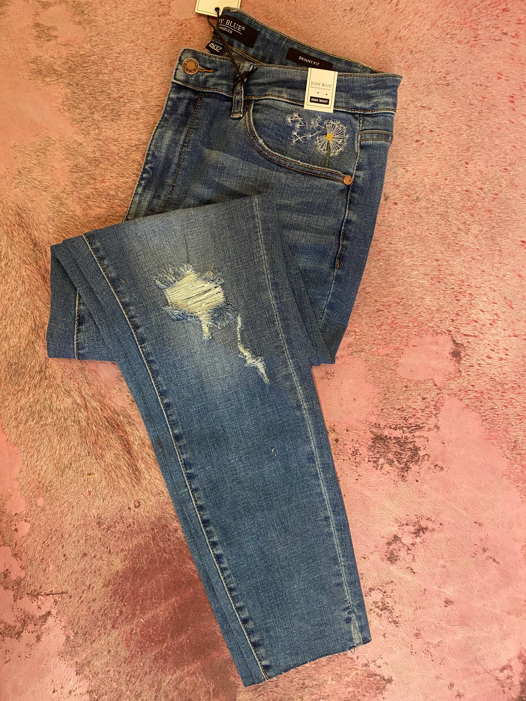 Hi-Waisted Dandelion Skinny