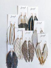 Load image into Gallery viewer, Jems by Jess Short Leather Feathers
