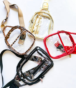 Clear sling bum bag