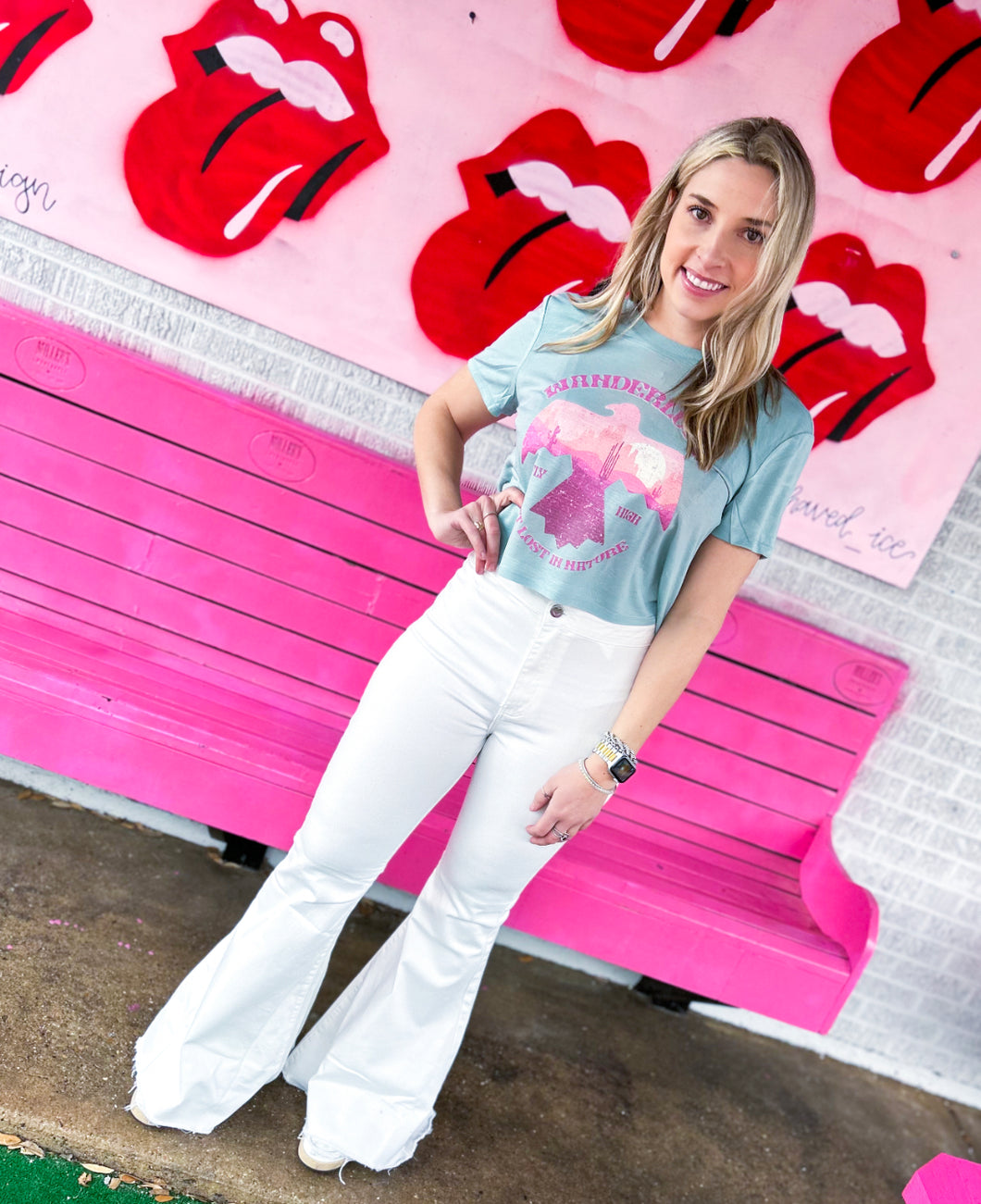 Wanderlust Crop Tee