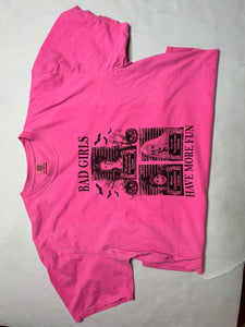 Pink Pink Bulldog Womens Graphic Tee, 3XL