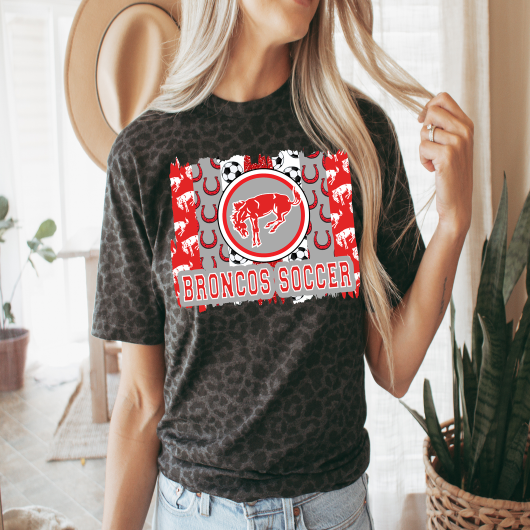 Bronco Soccer Leopard Tee