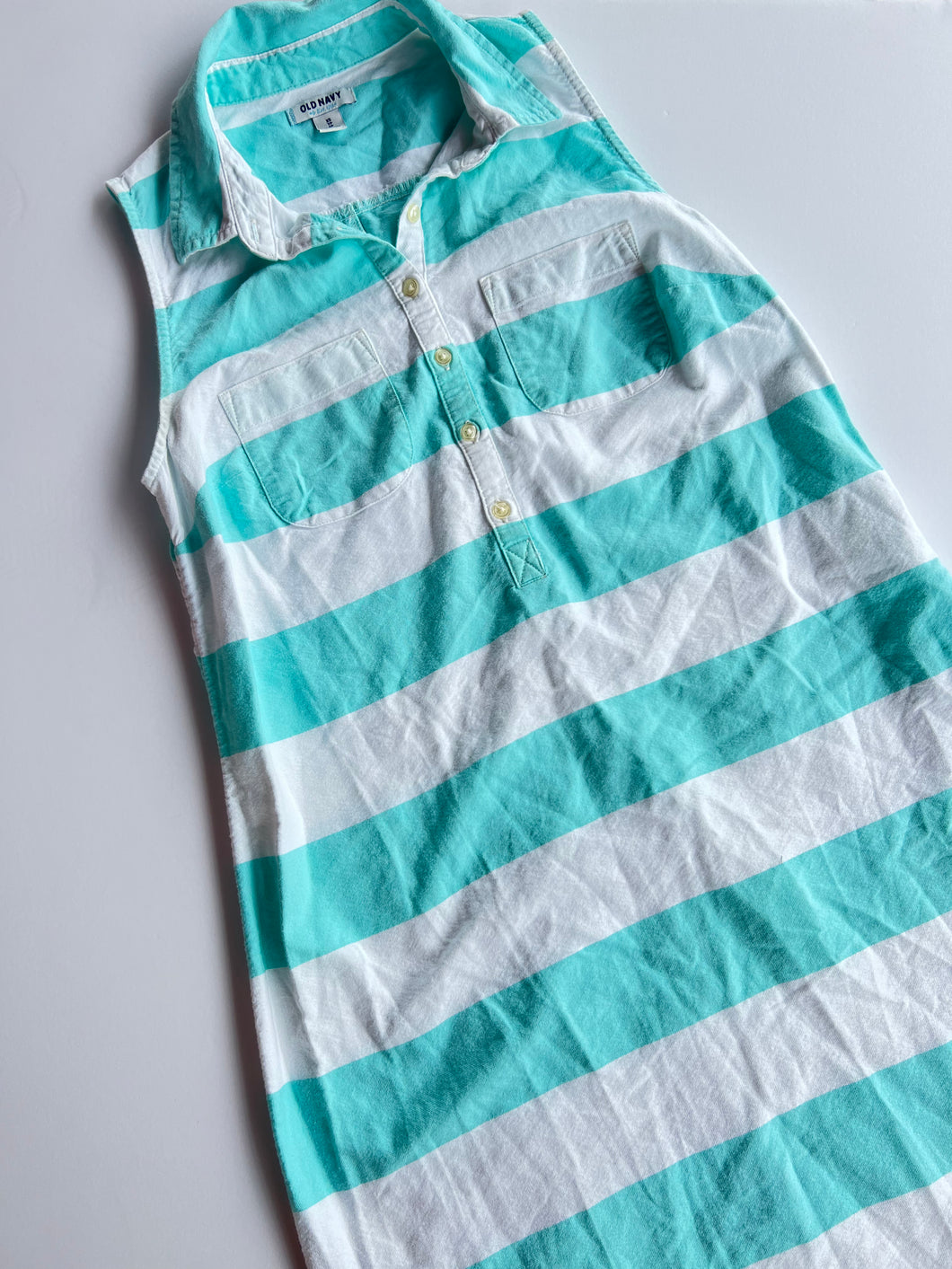 Teal Stripe Old Navy Womens Dress, XS