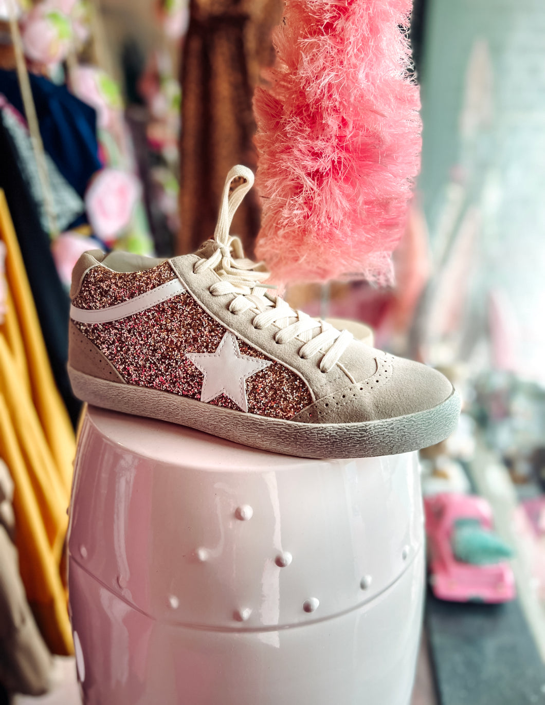 Daisy Rose Gold Midi Sneaker