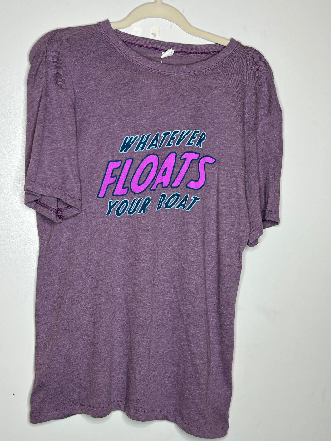 Purple Pink Bulldog Womens Top, Medium
