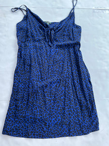 Blue Leopard Wild Fable Womens Dress, XL