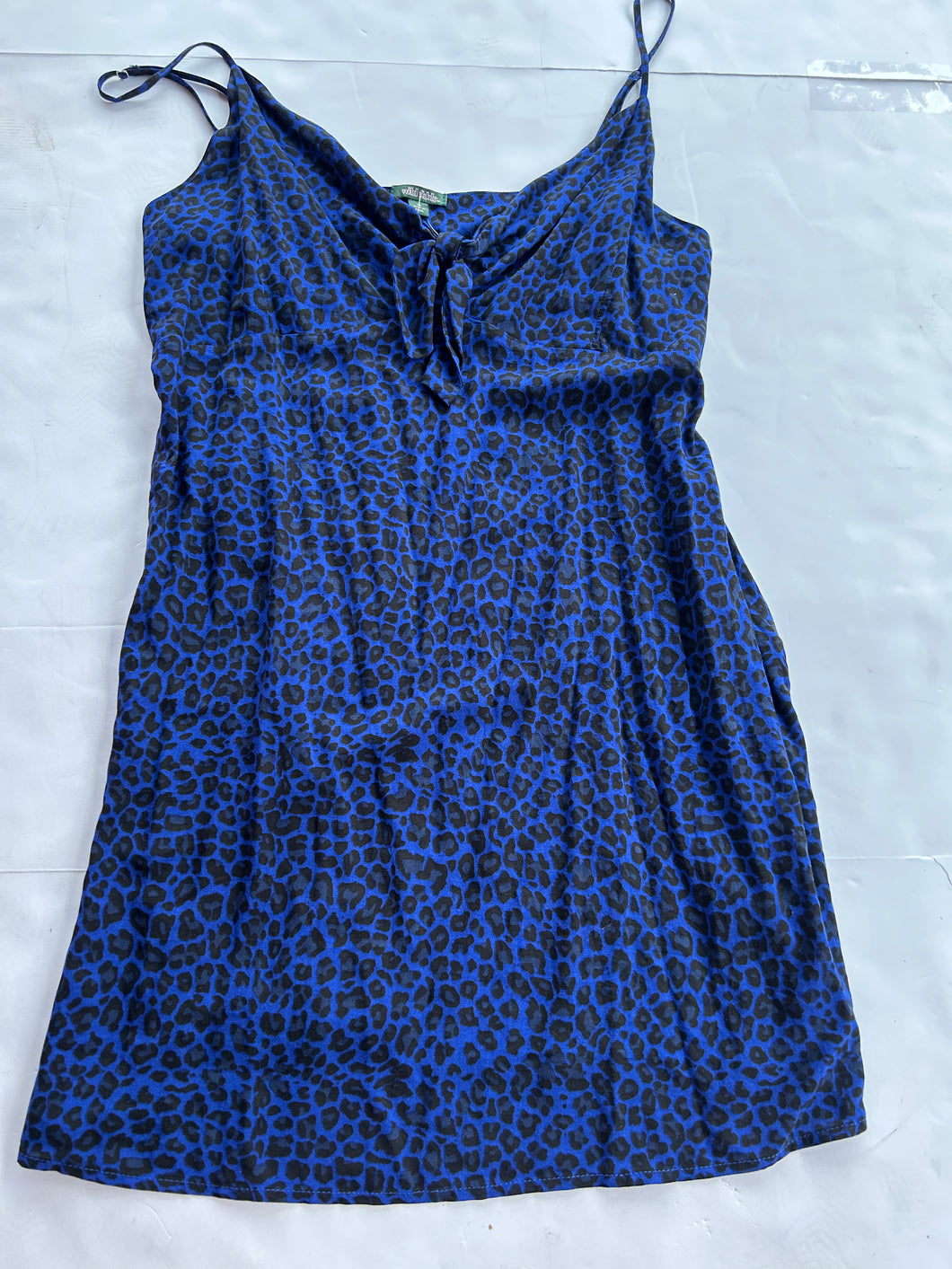 Blue Leopard Wild Fable Womens Dress, XL