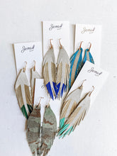 Load image into Gallery viewer, Jems by Jess Short Leather Feathers
